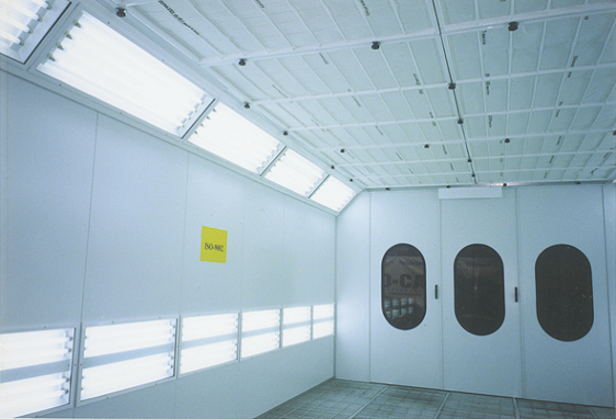 喷漆烘干一体房照明系统