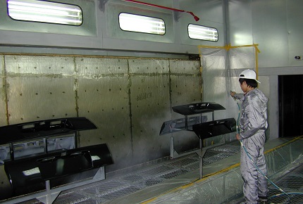 保险杠水帘喷漆房