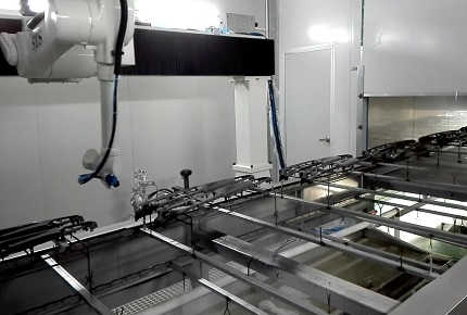 机器人水旋喷漆房