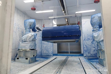 机器人静电喷粉线