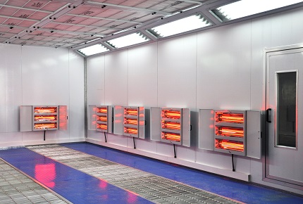 电红外线烤漆房