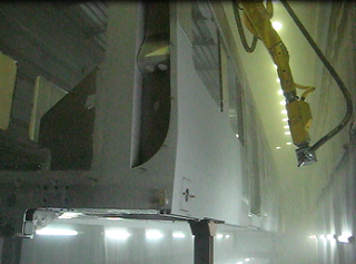 Y轴行走机械臂喷砂